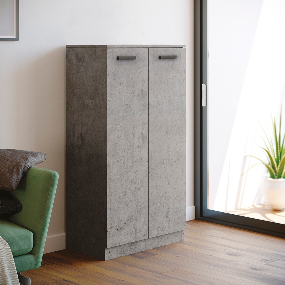 Scarpiera armadio Gabriella 130 cm cemento Scarpiera armadio Gabriella 130 cm cemento
