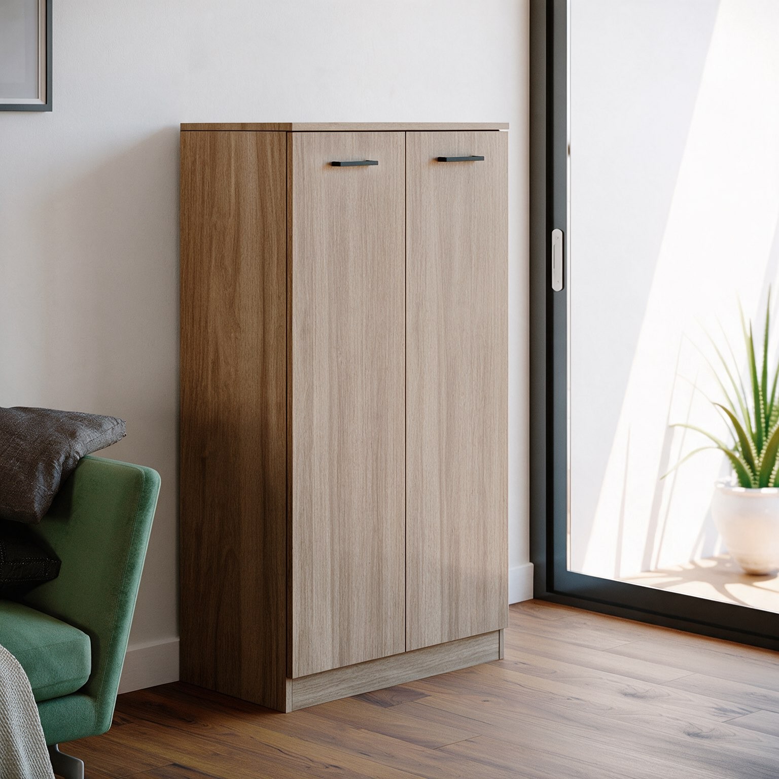 Scarpiera armadio Gabriella 130 cm noce naturale Scarpiera armadio Gabriella 130 cm noce naturale