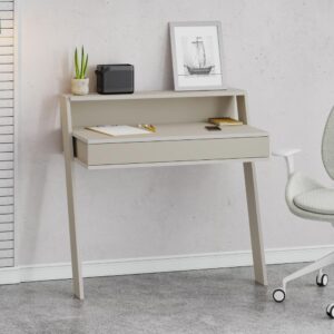 Scrivania da parete cashmere con cassetto Cowork 94 cm.