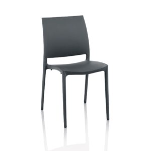 Sedia Curtis polipropilene antracite design ergonomico certificate CATAS Made in Italy set 4 pezzi