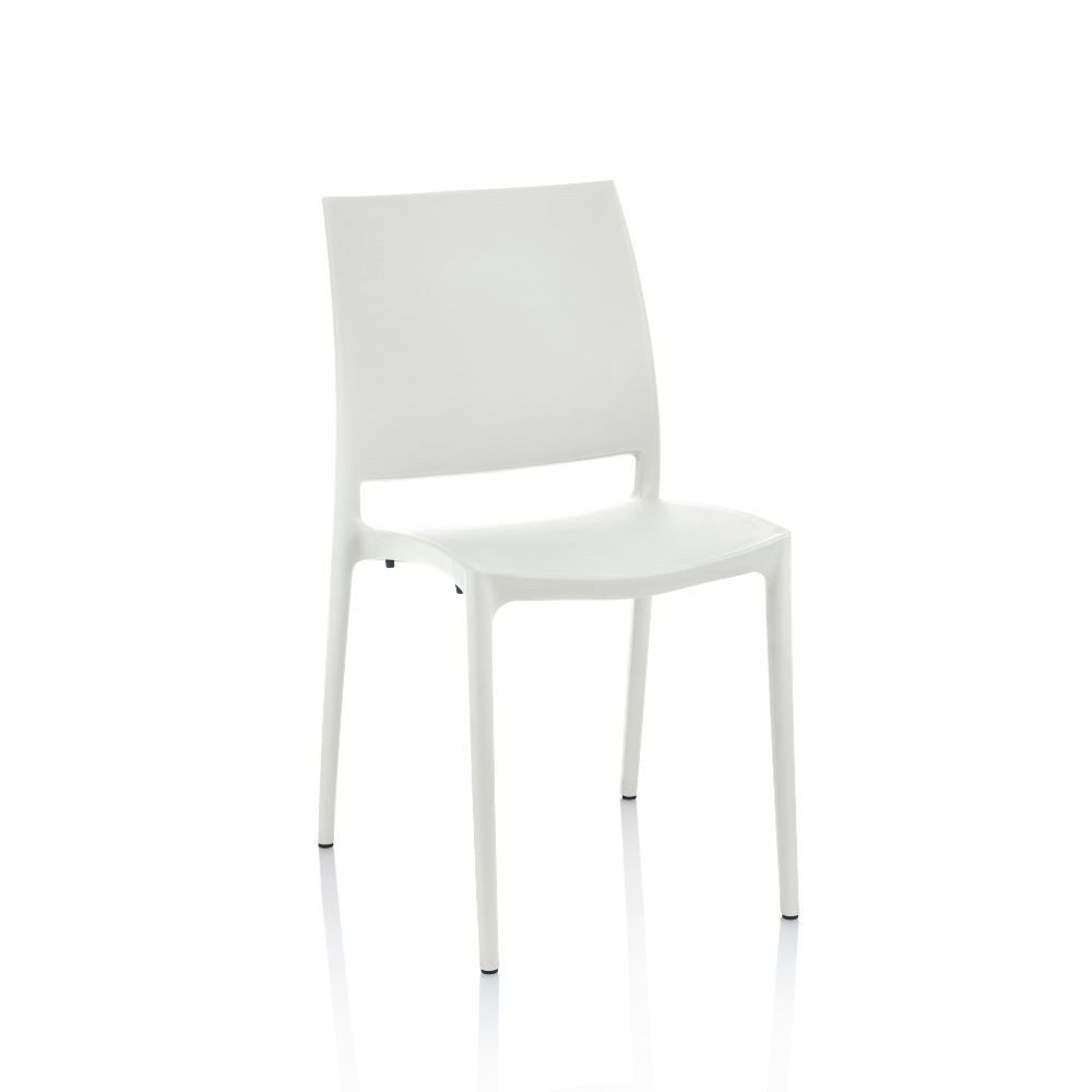 Sedia Curtis polipropilene bianca design ergonomico certificate CATAS Made in Italy set 4 pezzi Sedia Curtis polipropilene bianca design ergonomico certificate CATAS Made in Italy set 4 pezzi