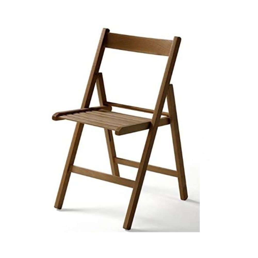 Sedia pieghevole Penelope in legno noce set 4 pezzi Sedia pieghevole Penelope in legno noce set 4 pezzi