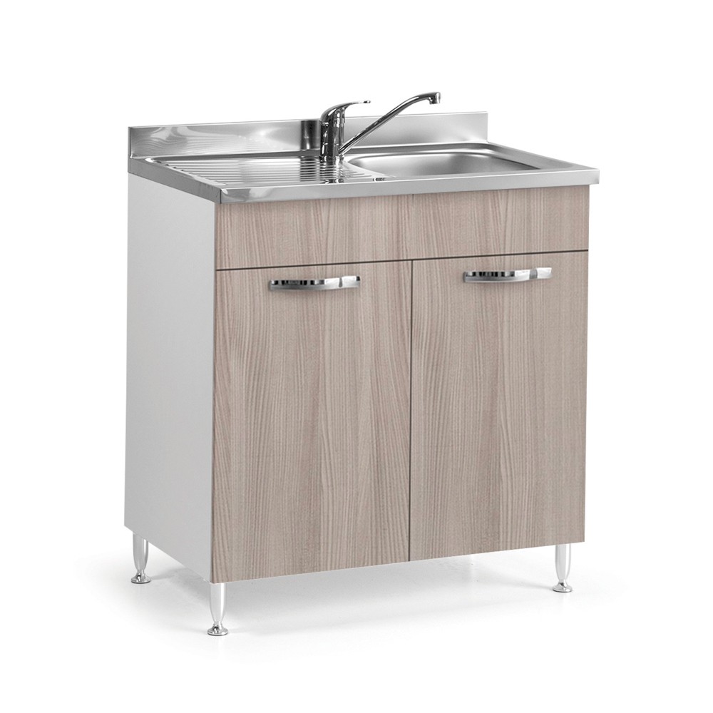 Sottolavello 80x50x85H cm con due ante olmo lavello incluso Sottolavello 80x50x85H cm con due ante olmo lavello incluso