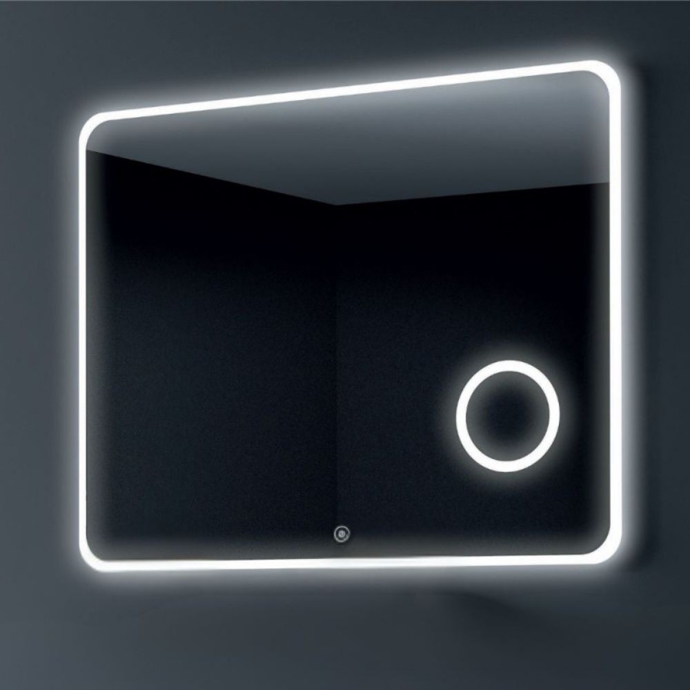 Specchio Hanoi 100x80 con LED doppio sensore e anti appannamento Specchio Hanoi 100x80 con LED doppio sensore e anti appannamento
