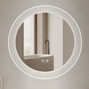 Specchio smart rotondo YJ-3001-60 con funzione anti appannamento diametro 60 cm.