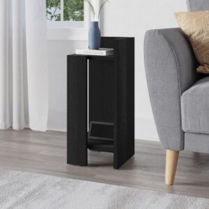 Tavolino comodino di design Elos 27x25x60h colore nero destro