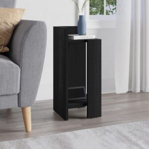 Tavolino comodino di design Elos 27x25x60h colore nero sinistro