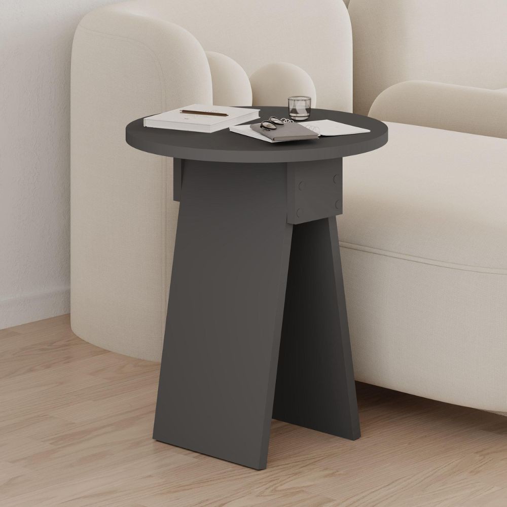 Tavolino da salotto Chen H 50x42x23.4 cm. colore antracite Tavolino da salotto Chen H 50x42x23.4 cm. colore antracite