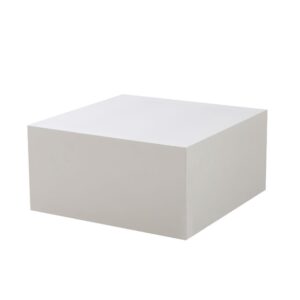 Tavolino da salotto Lola colore bianco 80x80x40 cm.