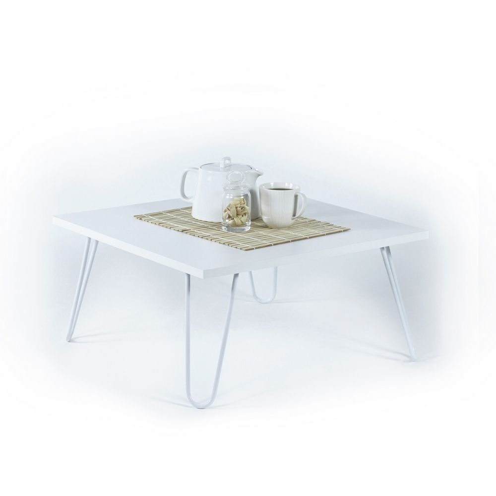 Tavolino da salotto quadrato bianco Illia 60x60 MT190403 Tavolino da salotto quadrato bianco Illia 60x60 MT190403