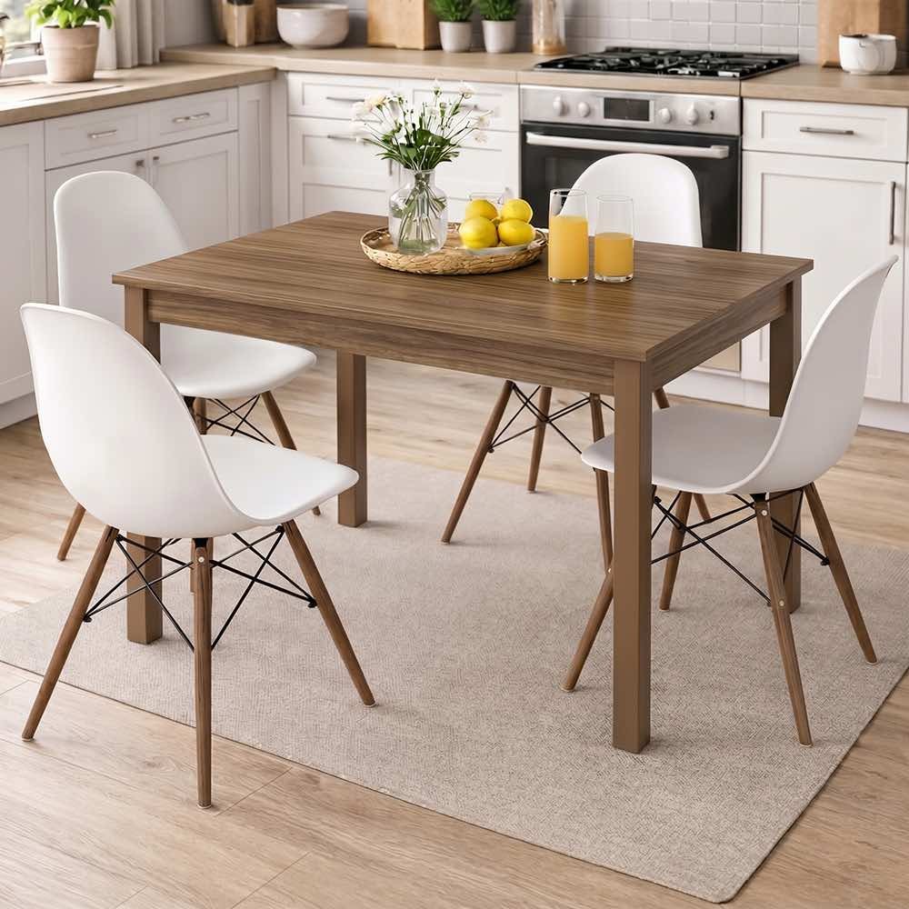 Tavolo allungabile Firenze 110x70 con allunga da 40 cm. in noce naturale Tavolo allungabile Firenze 110x70 con allunga da 40 cm. in noce naturale