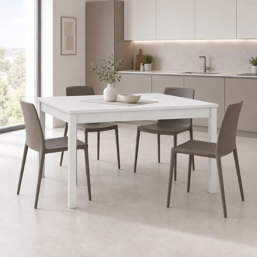 Tavolo allungabile FIRENZE 120x80 bianco frassinato Tavolo allungabile FIRENZE 120x80 bianco frassinato