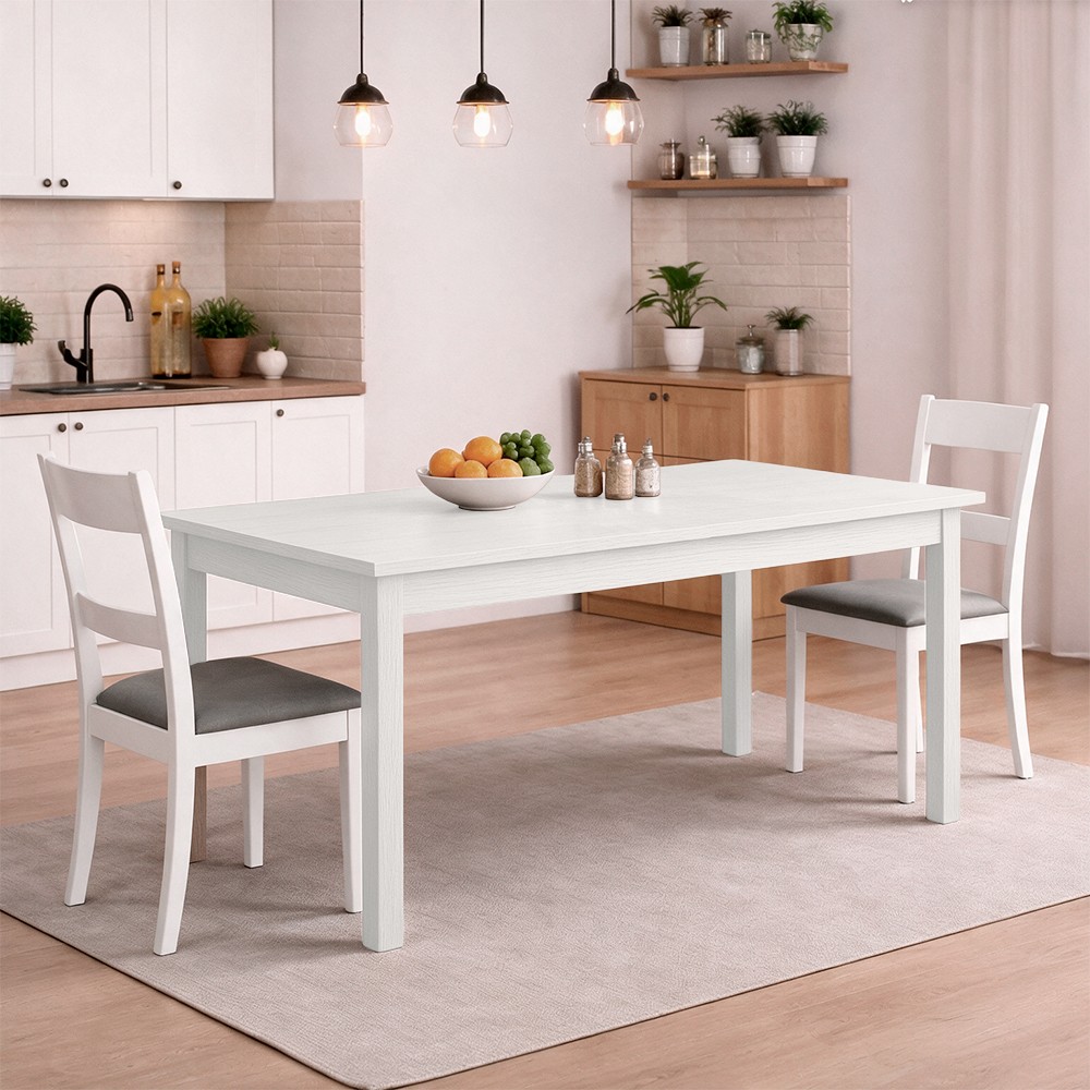 Tavolo allungabile FIRENZE 140x85 bianco frassinato Tavolo allungabile FIRENZE 140x85 bianco frassinato