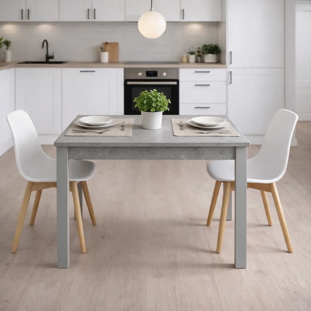 Tavolo allungabile FIRENZE 90x60 colore cemento Tavolo allungabile FIRENZE 90x60 colore cemento