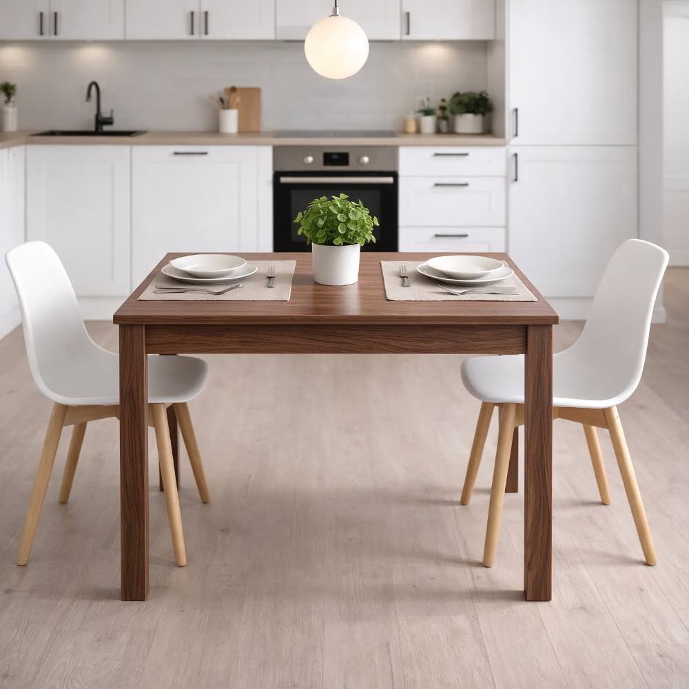 Tavolo allungabile Firenze 90x60 con allunga da 30 cm. in noce naturale Tavolo allungabile Firenze 90x60 con allunga da 30 cm. in noce naturale