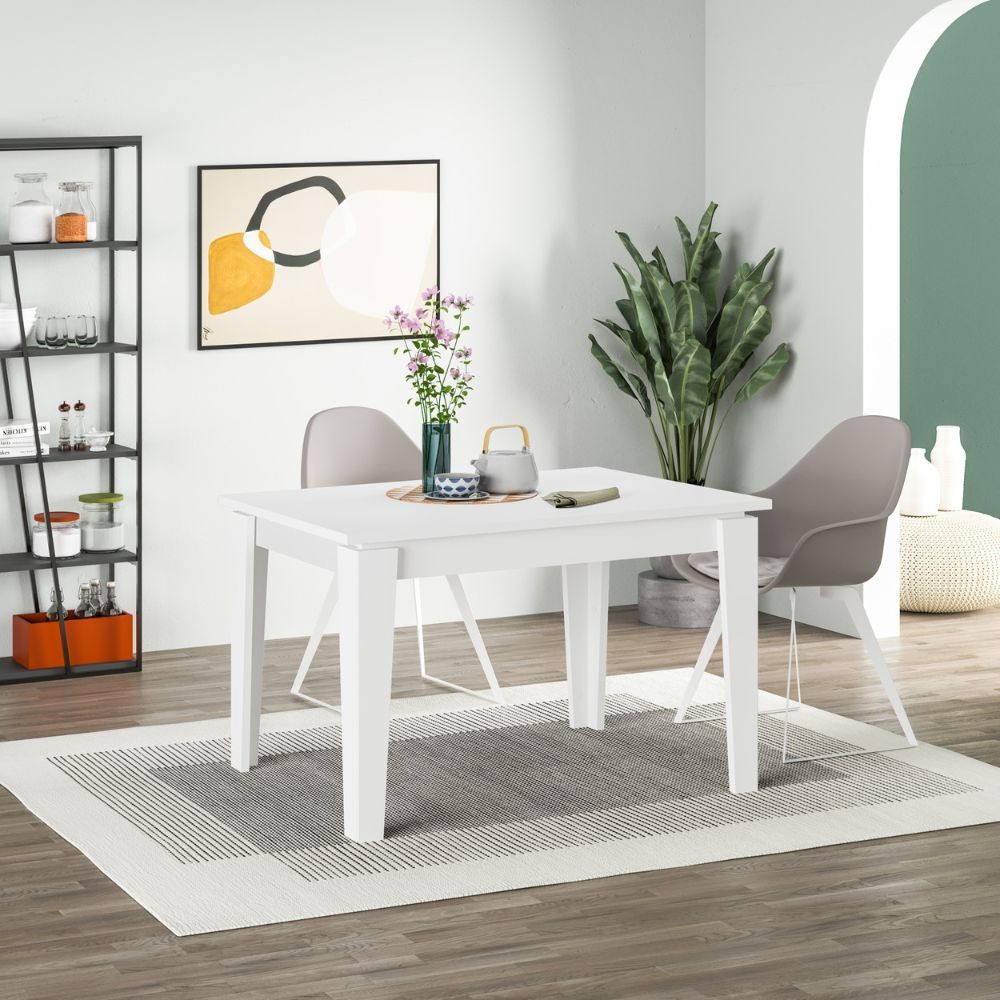 Tavolo allungabile Megaron bianco 120x80 cm Tavolo allungabile Megaron bianco 120x80 cm