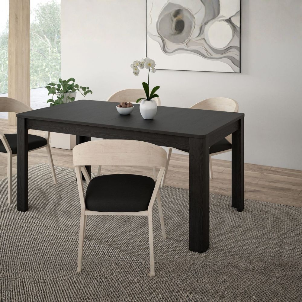 Tavolo allungabile Mono Core con allunga centrale 160x72.7x90.4 cm colore nero Tavolo allungabile Mono Core con allunga centrale 160x72.7x90.4 cm colore nero