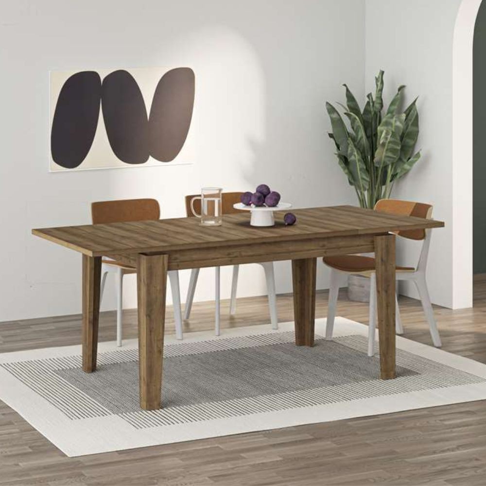 Tavolo allungabile Tolmen hitit noce140x80 allungabile a 190 cm. Tavolo allungabile Tolmen hitit noce140x80 allungabile a 190 cm.