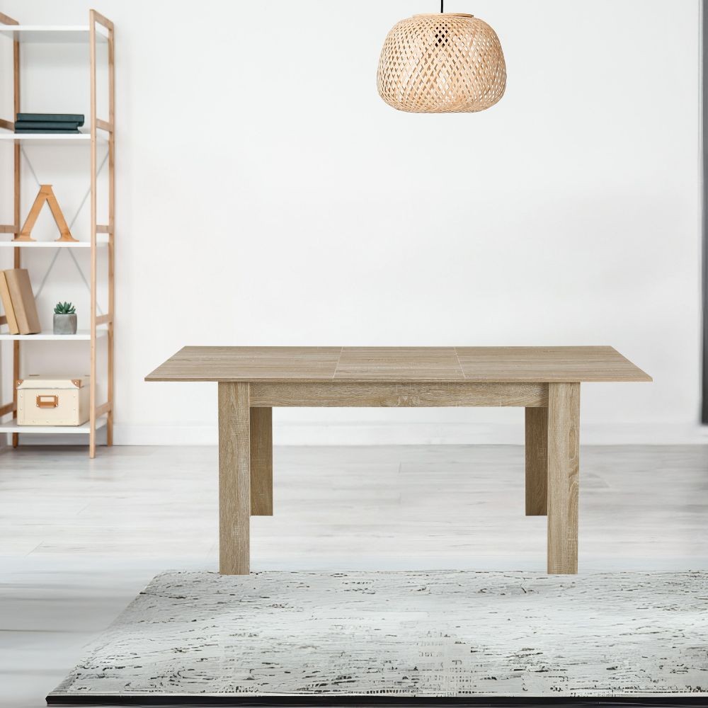 Tavolo allungabile Tony colore rovere 140x90x78 cm. Tavolo allungabile Tony colore rovere 140x90x78 cm.