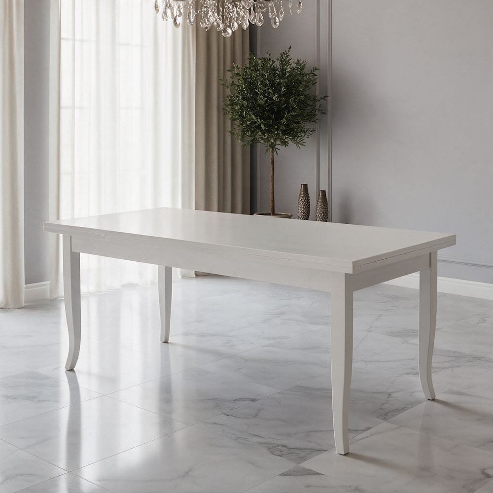 Tavolo allungabile Verona bianco 140x80 Tavolo allungabile Verona bianco 140x80
