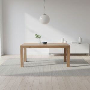 Tavolo Imab Piana T08 in rovere decapato con 4 allunghe 160x90x74.6 H cm.