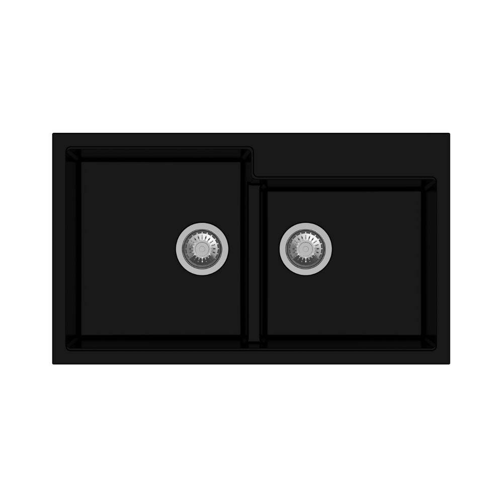 Tip Toe N200 Lavello 2 vasche nero Tip Toe N200 Lavello 2 vasche nero