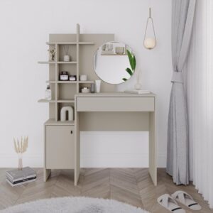 Toeletta da trucco Mup cashmere con vani a giorno