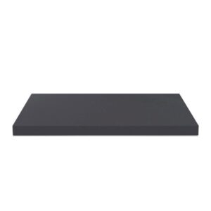 Top non forato 180x60x3.8 con bordo poliuretano in antracite satinato