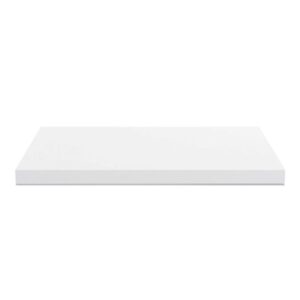 Top non forato 180x60x4 con bordo poliuretano in bianco