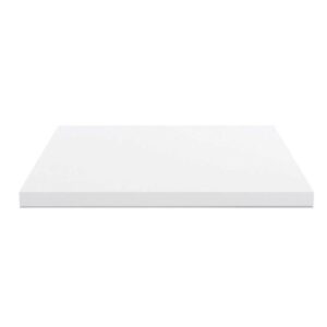 Top per bagno 100x47x4 con bordo poliuretano in bianco