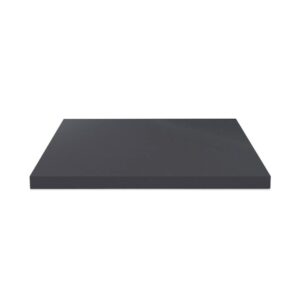 Top per bagno 80x48x3.8 con bordo poliuretano in antracite satinato