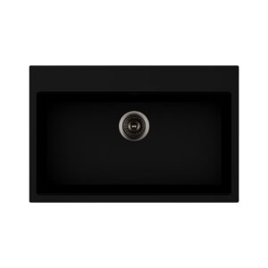 Waltz 78x51 lavello una vasca nero